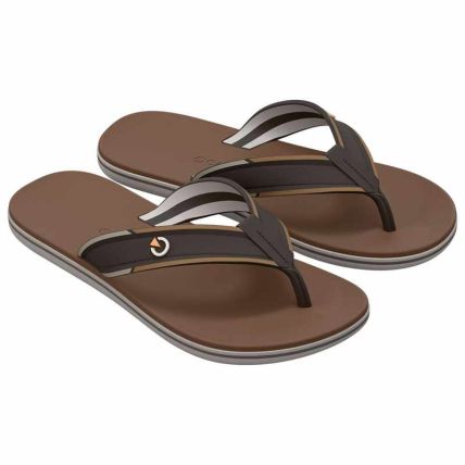 Chinelo Masculino Cartago Dublin Iii - 12579 - Marrom/bege/castor - Atacado