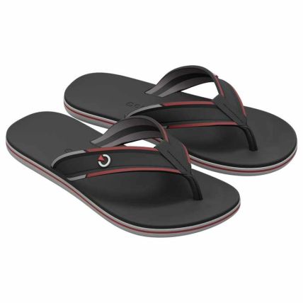 Chinelo Masculino Cartago Dublin Iii - 12579 - Preto/cinza/vermelho - Atacado