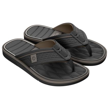 Chinelo Masculino Cartago Lyon V - 12669 - Preto/preto/marrom - Atacado