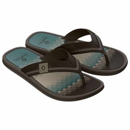 Chinelo Masculino Cartago Maiorca Iii - 12571 - Marrom/verde/bege - Atacado