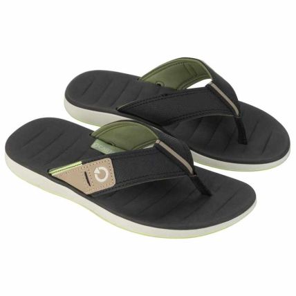 Chinelo Masculino Cartago Malaga - 10954 - Cinza/preto/verde - Atacado