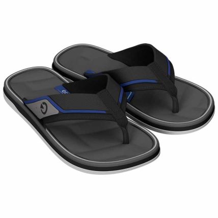 Chinelo Masculino Cartago Malaga Sport Iii - 12639 - Preto/azul/cinza - Atacado