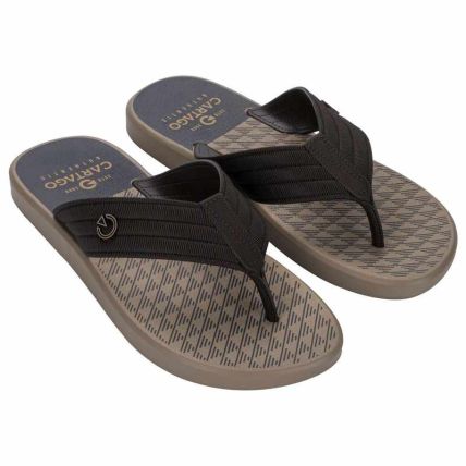 Chinelo Masculino Cartago Montreal - 11729 - Bege/marrom/laranja - Atacado