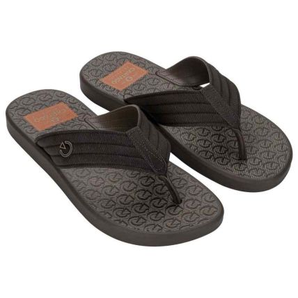 Chinelo Masculino Cartago Montreal - 11729 - Marrom/marrom/laranja - Atacado