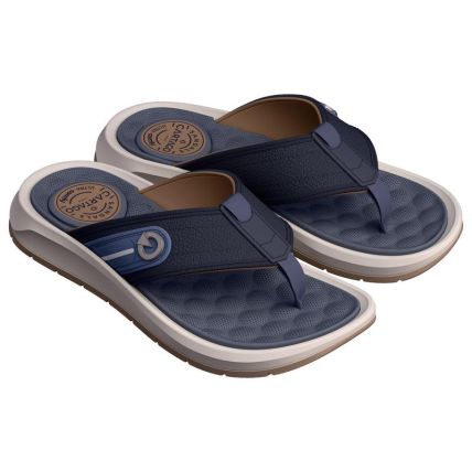 Chinelo Masculino Cartago Santorini Viii - 12536 - Castor/azul - Atacado