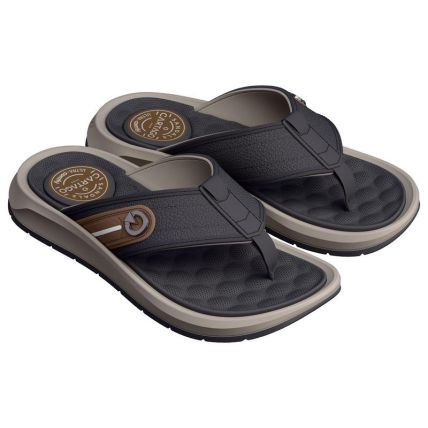 Chinelo Masculino Cartago Santorini Viii - 12536 - Cinza/basalto/bege - Atacado