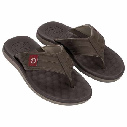 Chinelo Masculino Cartago Sintra - 12482 - Bege/marrom/vermelho - Atacado