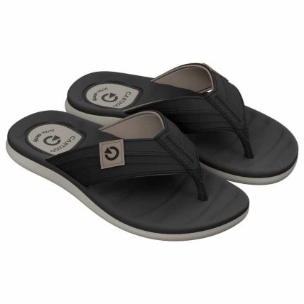 Chinelo Masculino Cartago Sintra Ii - 12578 - Bege/preto - Atacado