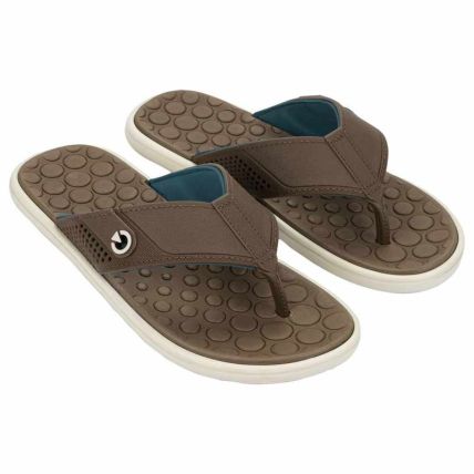 Chinelo Masculino Cartago Veneto Iv - 12618 - Bege/marrom/azul - Atacado