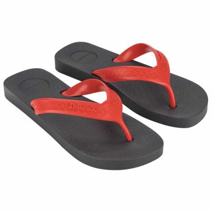 Chinelo Masculino Ipan Anat Surf - 25122 - Preto/vermelho - Atacado