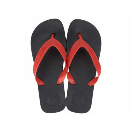Chinelo Masculino Ipan Anat Surf - 25122 - Preto/vermelho - Atacado