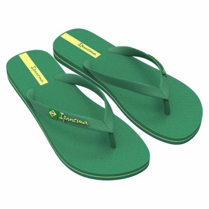 Chinelo Masculino Ipanema Brasil - 27040 - Verde/verde/amarelo - Atacado