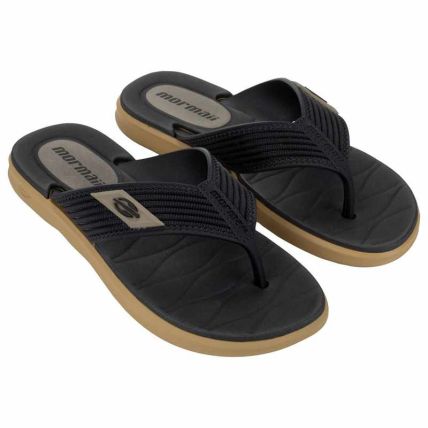 Chinelo Masculino Mormaii Kinja - 12574 - Bege/preto - Atacado