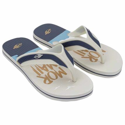 Chinelo Masculino Mormaii Neocycle Iii - 12304 - Bege/azul/bege - Atacado