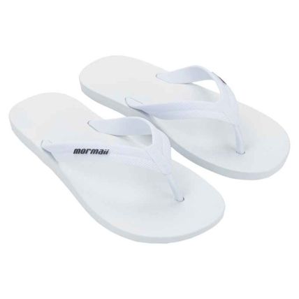 Chinelo Masculino Mormaii Tropical Iii - 12741 - Branco/branco - Atacado
