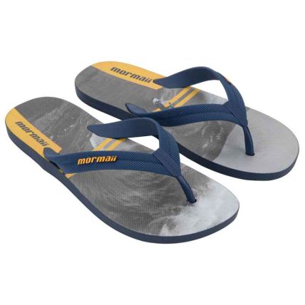 Chinelo Masculino Mormaii Tropical Pro Iii - 12743 - Azul/cinza/amarelo - Atacado