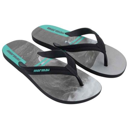 Chinelo Masculino Mormaii Tropical Pro Iii - 12743 - Preto/cinza/azul - Atacado