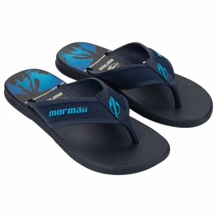 Chinelo Masculino Mormaii Wave Iii - 12565 - Azul/azul/bege - Atacado
