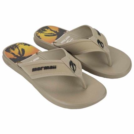 Chinelo Masculino Mormaii Wave Iii - 12565 - Bege/laranja/preto - Atacado