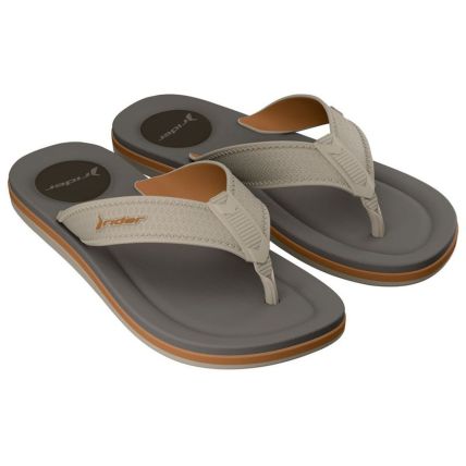 Chinelo Masculino Rider Blend - 12784 - Bege/laranja/cinza - Atacado