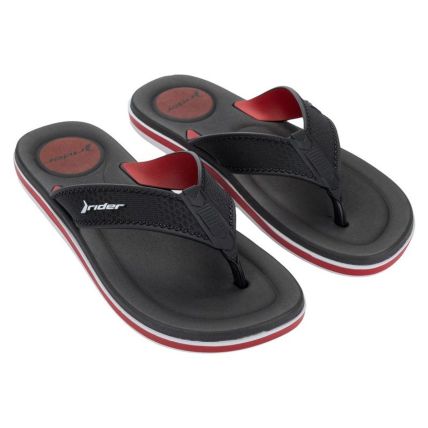 Chinelo Masculino Rider Blend - 12784 - Branco/preto/vermelho - Atacado
