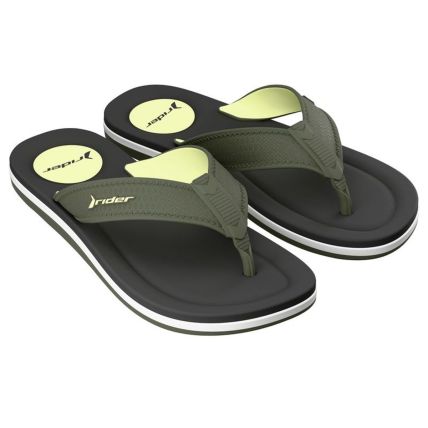 Chinelo Masculino Rider Blend - 12784 - Verde/amarelo/cinza - Atacado