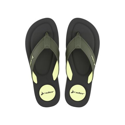 Chinelo Masculino Rider Blend - 12784 - Verde/amarelo/cinza - Atacado
