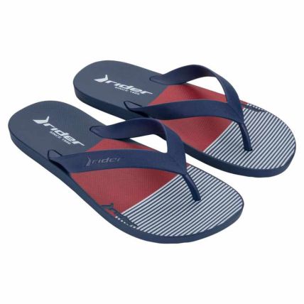 Chinelo Masculino Rider Core Graphics - 12675 - Azul/azul/vermelho - Atacado