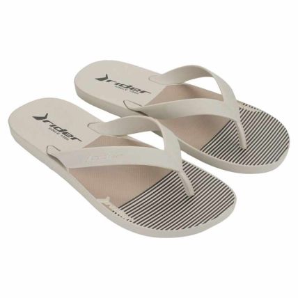Chinelo Masculino Rider Core Graphics - 12675 - Bege/bege/preto - Atacado