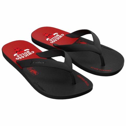 Chinelo Masculino Rider Core Nba - 12677 - Preto/vermelho - Atacado