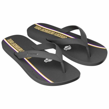 Chinelo Masculino Rider Core Nba Ii - 12746 - Preto/amarelo/roxo - Atacado