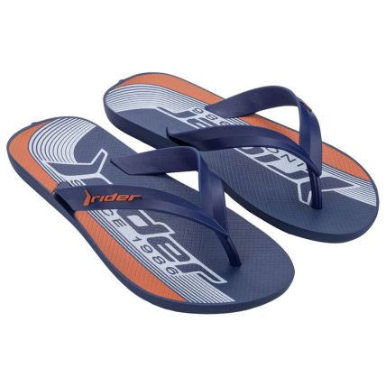 Chinelo Masculino Rider Feel Urban - 12318 - Azul/azul Escuro/branco - Atacado