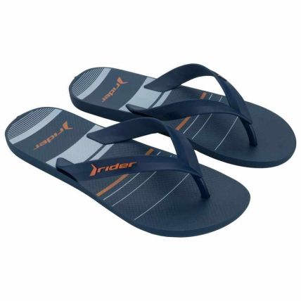 Chinelo Masculino Rider Feel Urban - 12318 - Azul/azul Escuro/laranja - Atacado