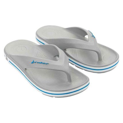 Chinelo Masculino Rider Flex - 12646 - Cinza/azul - Atacado
