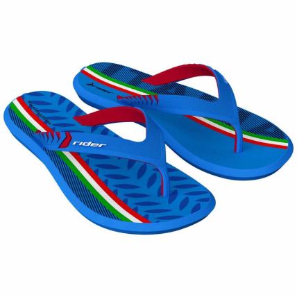 Chinelo Masculino Rider R1 Nações - 12714 - Azul/vermelho/verde - Atacado