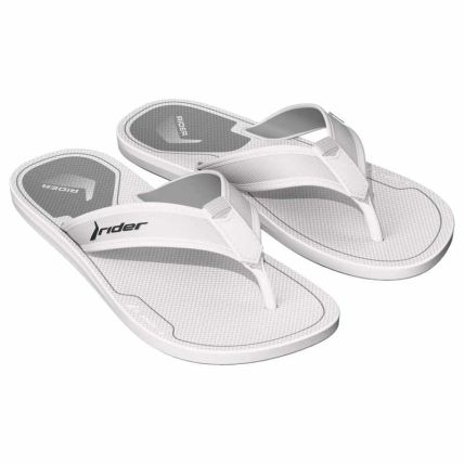 Chinelo Masculino Rider Sense - 12701 - Branco/branco/cinza - Atacado
