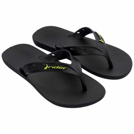 Chinelo Masculino Rider Street - 11573 - Preto/preto/verde - Atacado