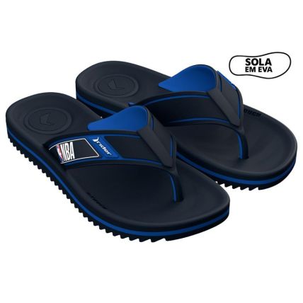 Chinelo Masculino Rider Trace Duo Nba - 12760 - Azul/azul/branco - Atacado