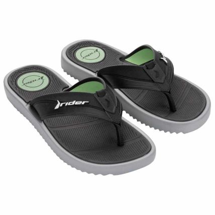 Chinelo Masculino Rider Trace Plus - 12634 - Cinza/preto/verde - Atacado