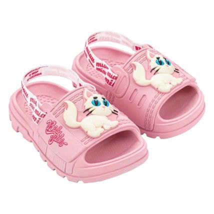 Chinelo Slide Baby Biduzidos Recreation - 23494 - Rosa Claro/branco - Atacado
