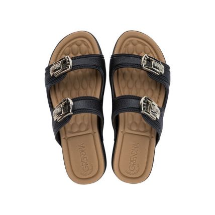 Chinelo Slide Feminino Grendha Mais Conforto Atitude - 19529 - Preto - Atacado