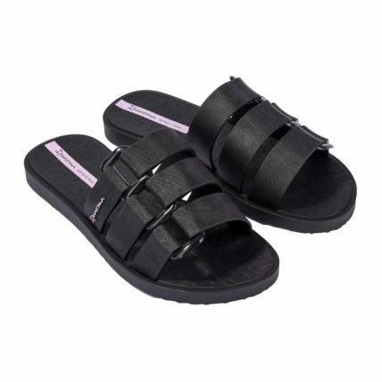 Chinelo Slide Feminino Ipanema Bold - 26519 - Preto/preto - Atacado