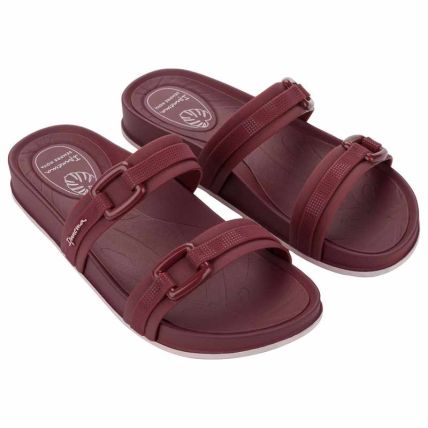 Chinelo Slide Feminino Ipanema Shine - 27571 - Bordo Jambo/rosa - Atacado