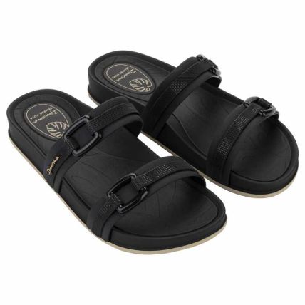 Chinelo Slide Feminino Ipanema Shine - 27571 - Preto/bege - Atacado
