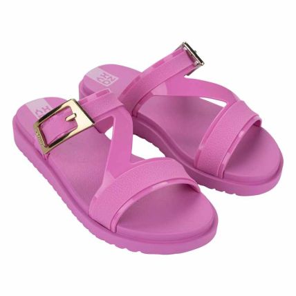 Chinelo Slide Feminino Zaxy City - 19455 - Lilas Primavera - Atacado