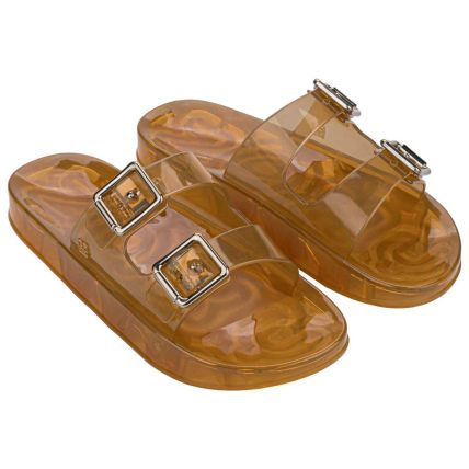 Chinelo Slide Feminino Zaxy Jelly Partner - 19548 - Amarelo Transparente - Atacado