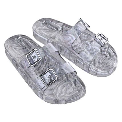 Chinelo Slide Feminino Zaxy Jelly Partner - 19548 - Vidro Glitter - Atacado