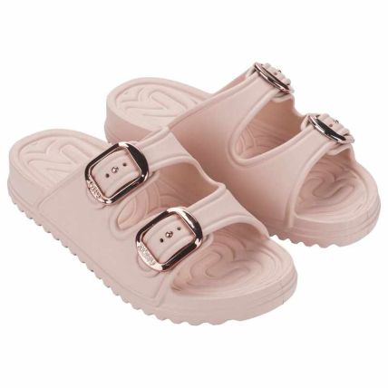 Chinelo Slide Feminino Zaxy Partner Air - 19416 - Nude Claro - Atacado