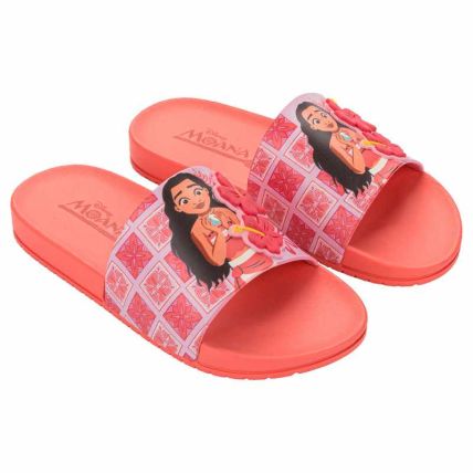 Chinelo Slide Infantil Disney Mania Plus De - 23285 - Vermelho/rosa - Atacado