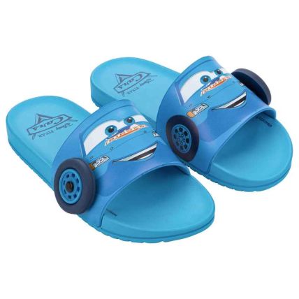 Chinelo Slide Infantil Disney New Dash - 23514 - Azul/azul Medio - Atacado